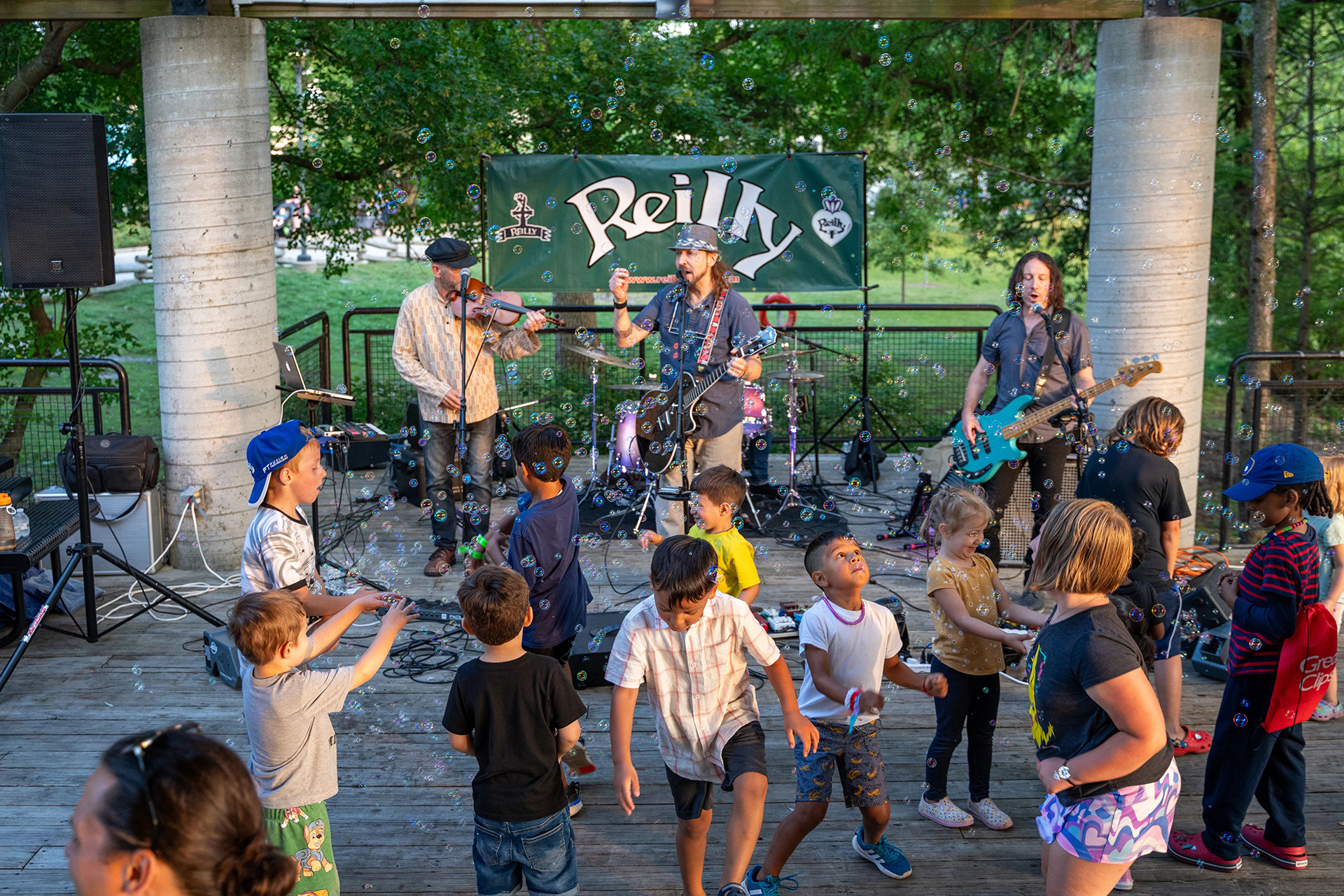 Reilly performing at Kids Nights