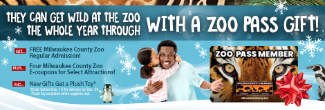 They can get wild at the Zoo the whole year through with a Zoo Pass gift!