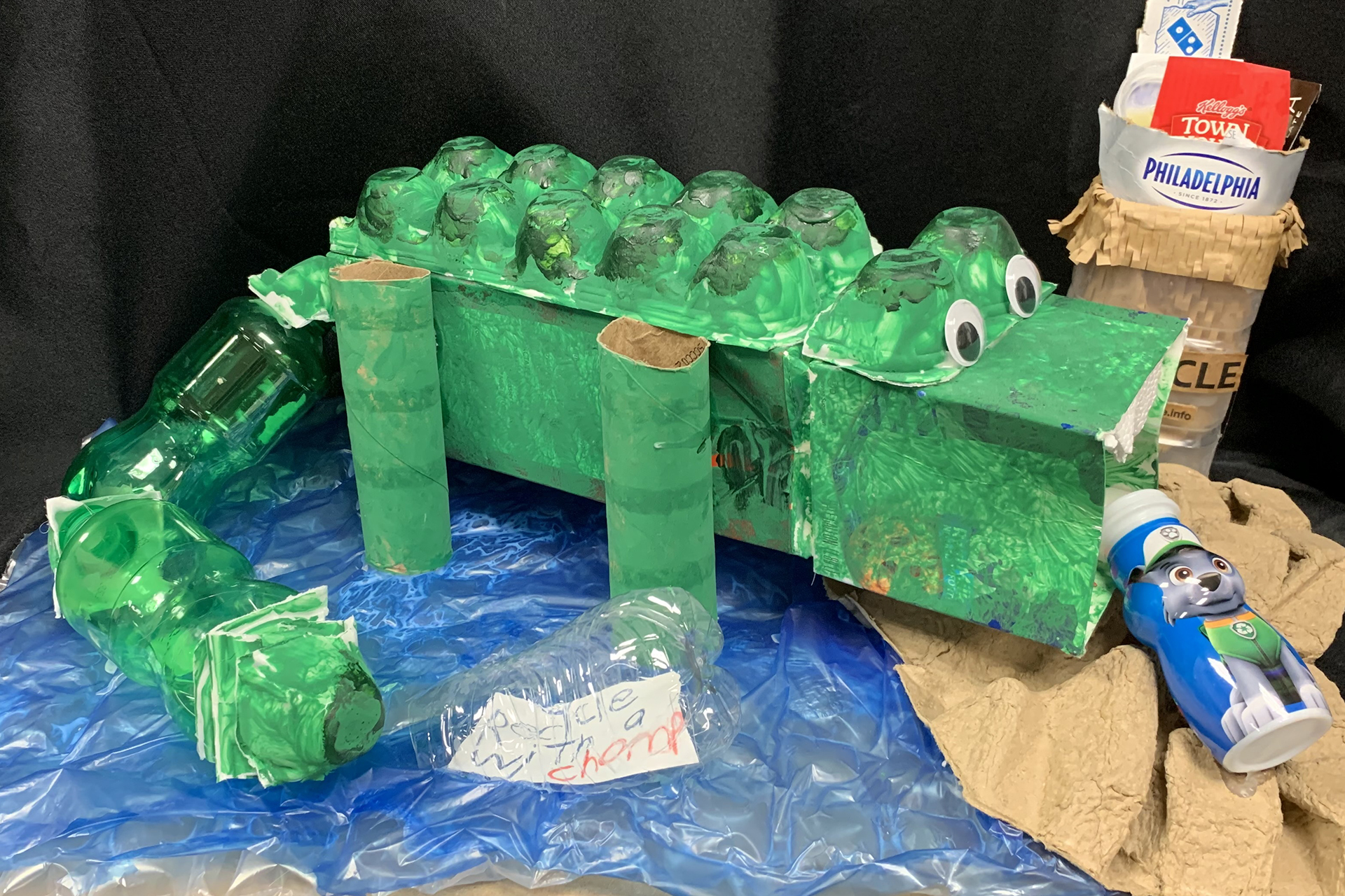 Kids Green Art Contest 2021 artwork featuring an alligator